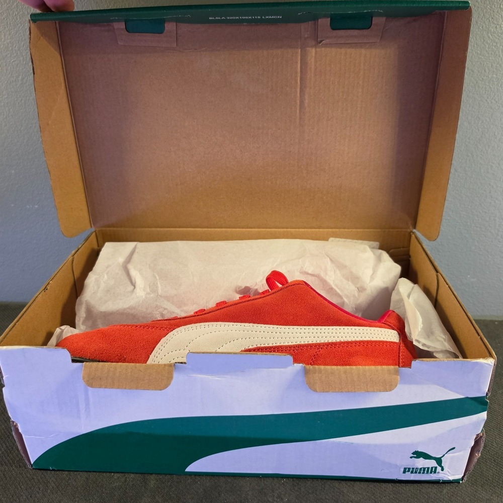 New Mens US 8.5 EUR 41 / UK 7.5 / Puma Speedcat OG Red White 398846-02 Suede F1 - Picture 12 of 12